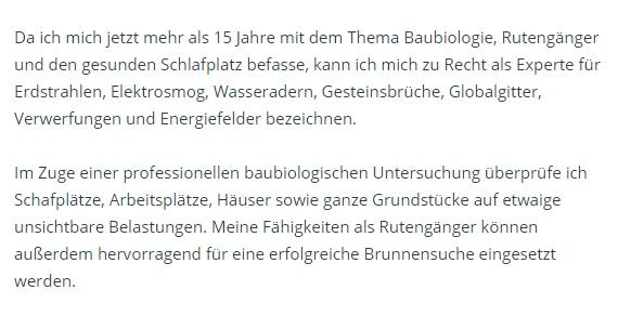 Erdstrahlen Elektrosmog aus  Neuried